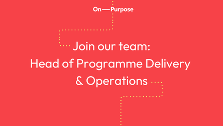 Join our team: head of prog del & ops